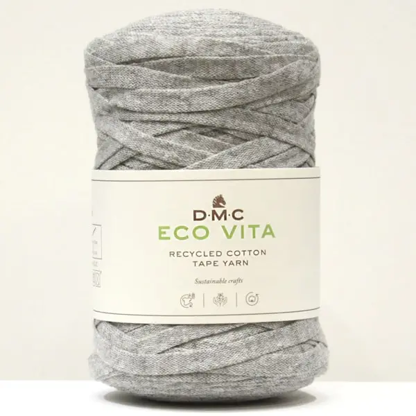 Eco Vita Tape 12, Trapillo DMC 250 gr (120m). Color 12-gris 