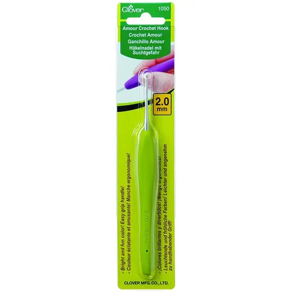 Ganchillo 2.0 mm, Ganchillo Amour Clover de 2.0 mm para crochet