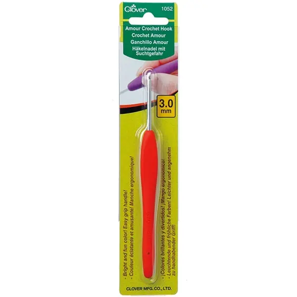 Ganchillo 3.0 mm, Ganchillo Amour Clover de 3.0 mm para crochet