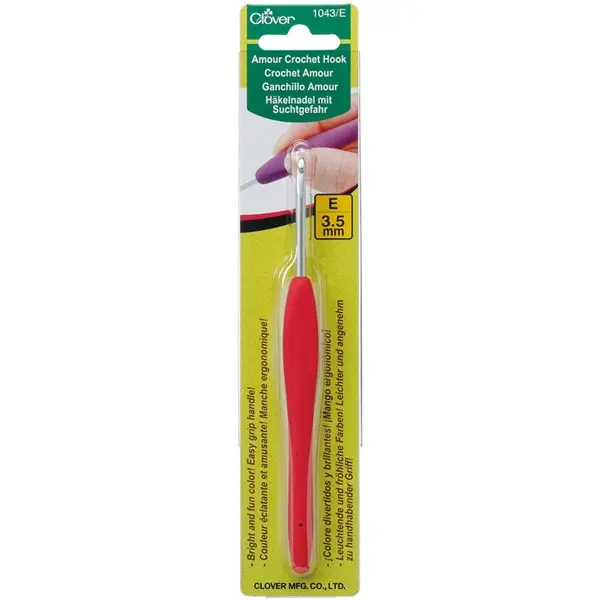Ganchillo 3.5 mm, Ganchillo Amour Clover de 3.5 mm para crochet