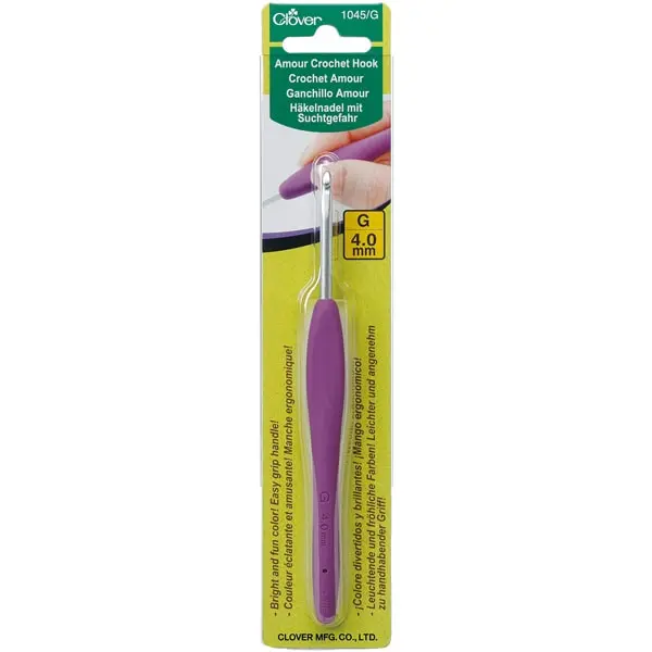 Ganchillo 4.0 mm, Ganchillo Amour Clover de 4.0 mm para crochet
