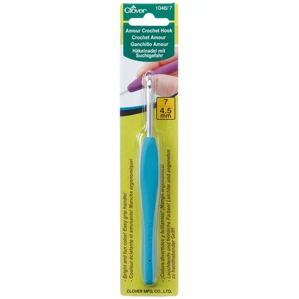 Ganchillo 4.5 mm, Ganchillo Amour Clover de 4.5 mm para crochet