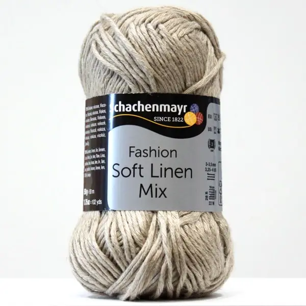 Soft Linen 0006, Hilo Schachenmayr de la colección Soft Linen Mix, color 0006-beige