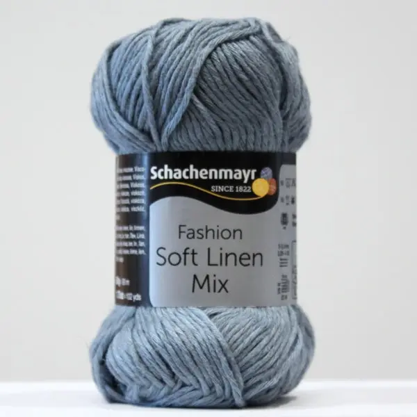 Soft Linen 0052, Hilo Schachenmayr de la colección Soft Linen Mix, color 0052-azul oscuro