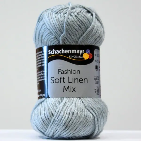 Soft Linen 0053, Hilo Schachenmayr de la colección Soft Linen Mix, color 0053-azul claro