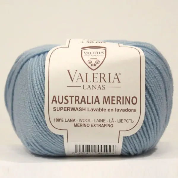 Azul 178, Lana merino de Valeria, colección Australia Merino, color 178-azul