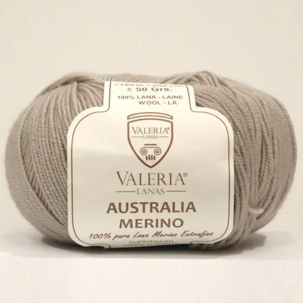 Beige 185, Lana merino de Valeria, colección Australia Merino, color 185-beige