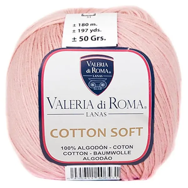 Cotton Soft 030, Algodón Valeria di Roma, colección Cotton Soft, color 030-maquillaje