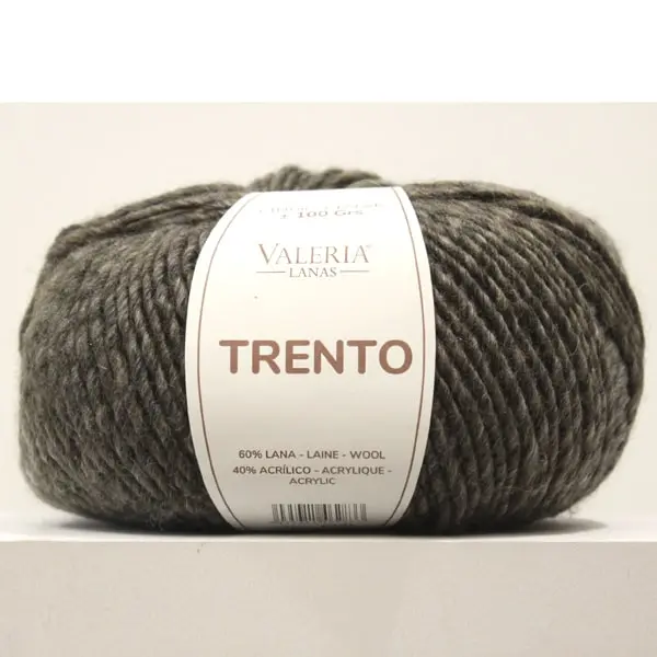 Trento C101, Mezcla de lana y acrílico de Valeria, colección Trento color C101-marrón