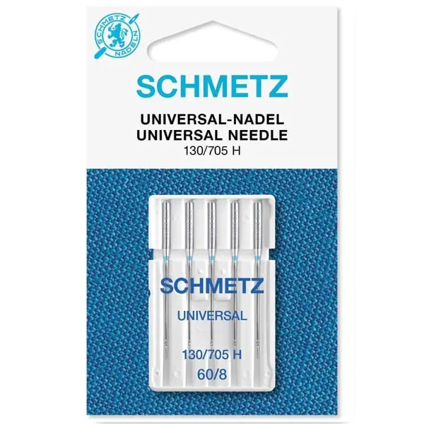 Universal 60, Pack de 5 agujas universales para máquina de coser - medida 60