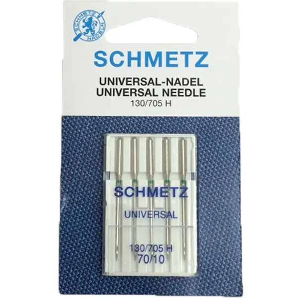 Universal 70, Pack de 5 agujas universales para máquina de coser - medida 70