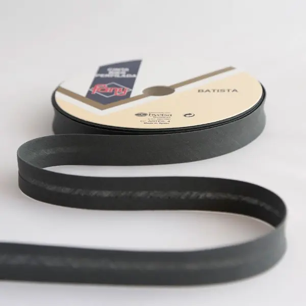 Bies Gris marengo, Cinta al bies de 18 mm de ancho de color 11-gris marengo