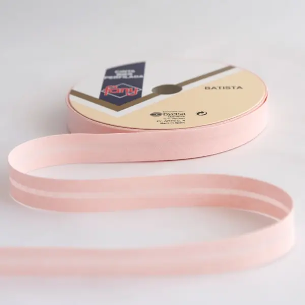 Bies Rosa claro, Cinta al bies de 18 mm de ancho de color 31 rosa claro