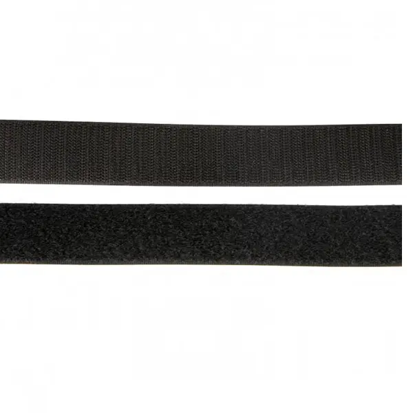 Velcro Negro 2cm, Tira de velcro para ser cosido de 2 cm de ancho en color negro 