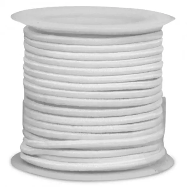 Goma blanca 2, Cordón de goma elástica blanca y grosor nº 2 (1,5 mm)