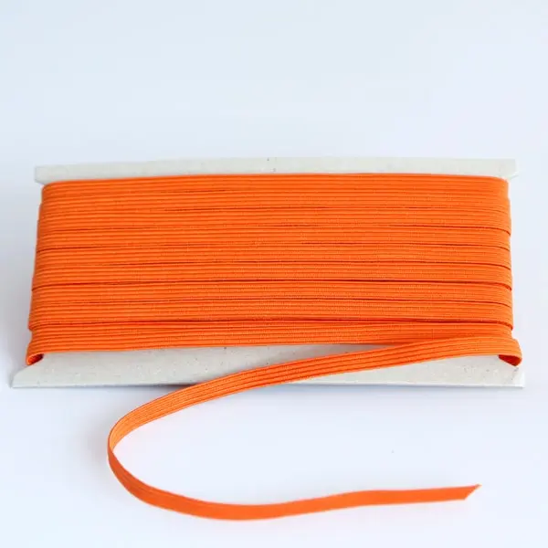 Goma plana naraja, Cinta plana de goma elástica naranja nº 8 (6 mm de ancho)