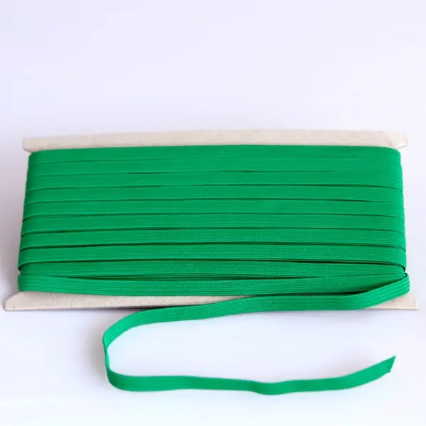 Goma plana verde, Cinta plana de goma elástica verde nº 8 (6 mm de ancho)