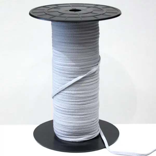 Sanitaria Gris, Goma sanitaria suave para mascarillas en color gris. Ancho 3mm.