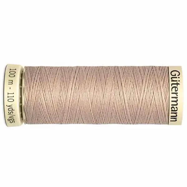 Beige 121, Bobina de 100 m de hilo coselotodo beige  (ref 121) de Gütermann