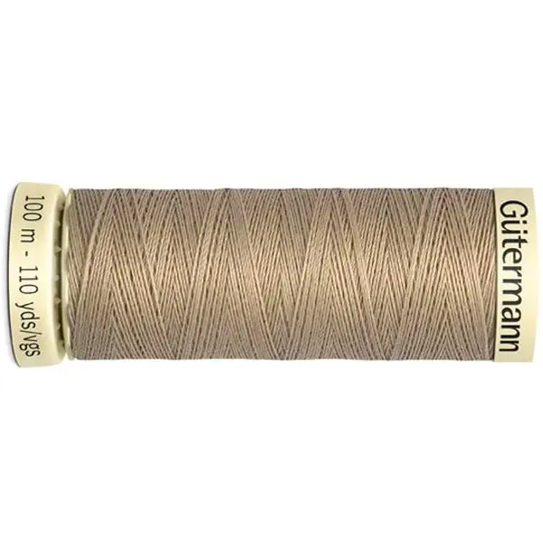 Beige 464, Bobina de 100 m de hilo coselotodo beige  (ref 464) de Gütermann