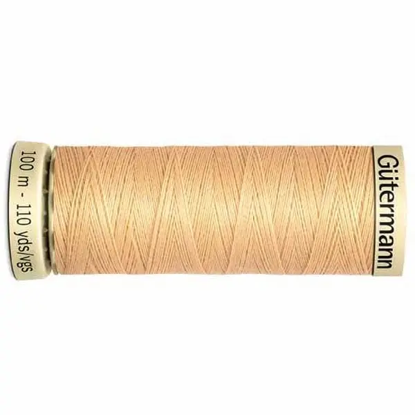 Beige 6, Bobina de 100 m de hilo coselotodo beige  (ref 6) de Gütermann