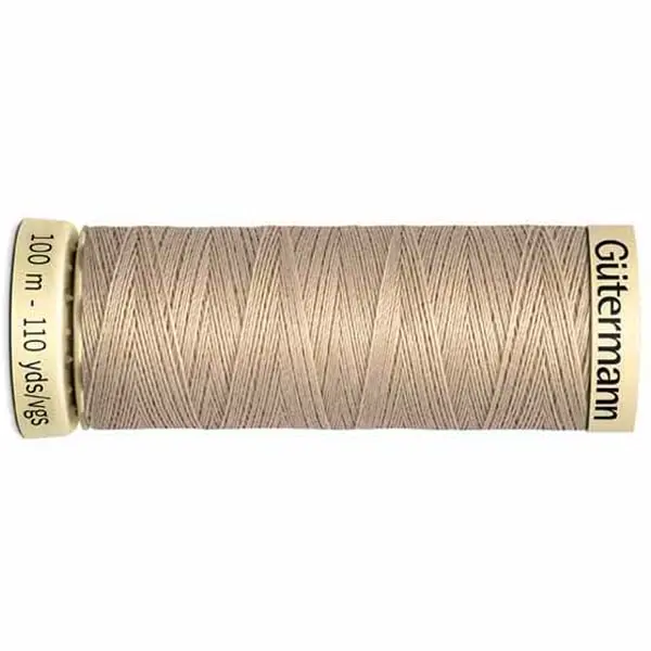 Beige 722, Bobina de 100 m de hilo coselotodo beige  (ref 722) de Gütermann