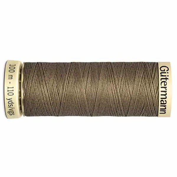 Beige 724, Bobina de 100 m de hilo coselotodo beige  (ref 724) de Gütermann