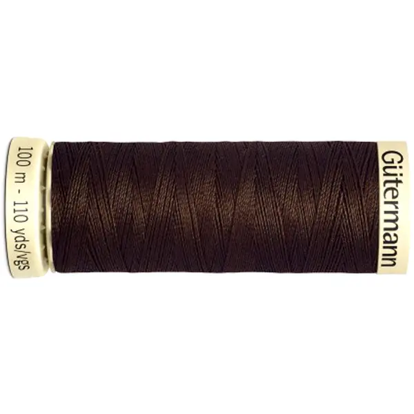 Marrón 406, Bobina de 100 m de hilo coselotodo marrón (ref 406) de Gütermann