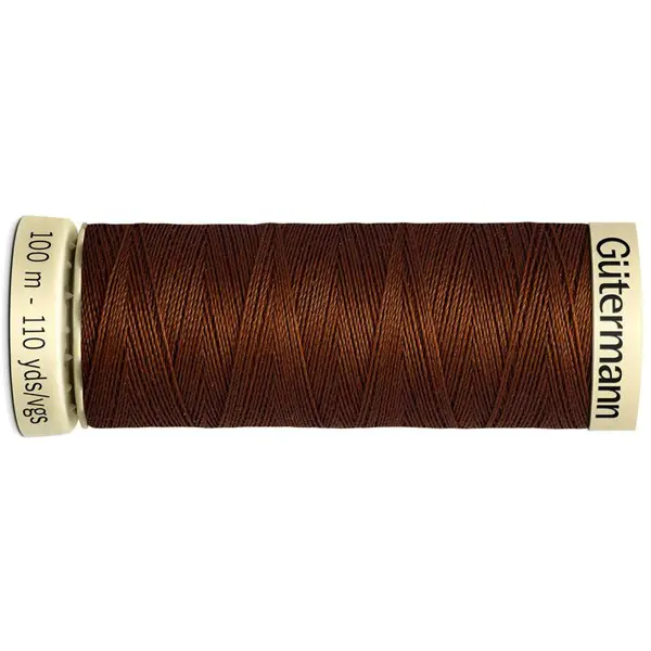 Marrón 650, Bobina de 100 m de hilo coselotodo marrón (ref 650) de Gütermann