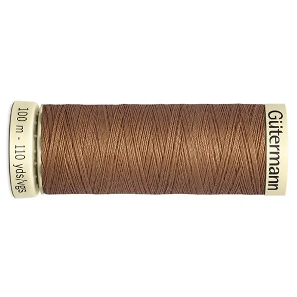 Marrón 842, Bobina de 100 m de hilo coselotodo marrón  (ref 842) de Gütermann