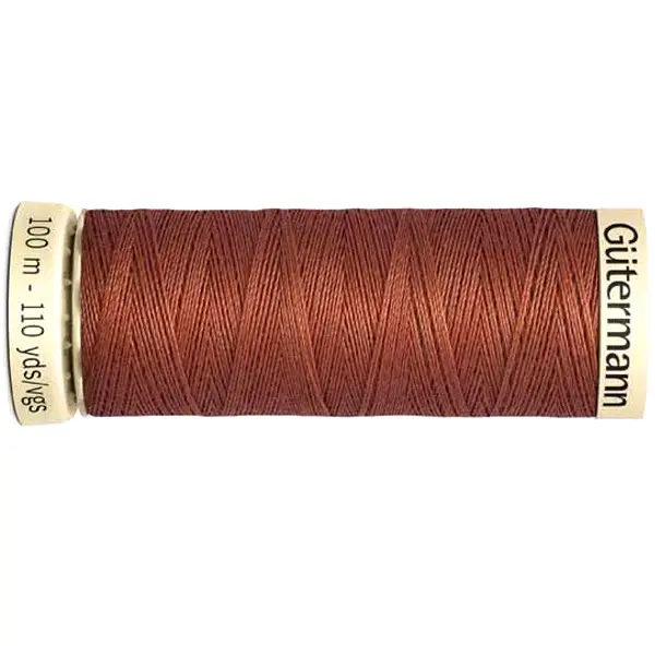 Marrón 847, Bobina de 100 m de hilo coselotodo marrón (ref 847) de Gütermann