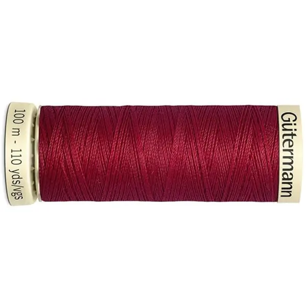 Rojo 384, Bobina de 100 m de hilo coselotodo rojo (ref 384) de Gütermann