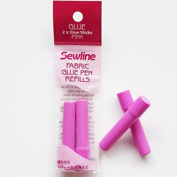 2 Sticks Rosa, 2 barritas de pegamento rosa. Recambio de boli de cola Sewline