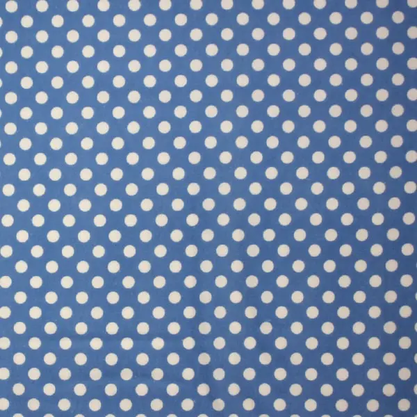 Topos Azul, Tejido de franela de algodón colección Little One de Kimberbell Designs