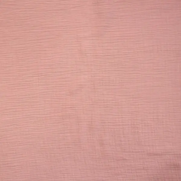 Muselina Rosa Empolvado, Tejido de muselina de algodón en color rosa empolvado