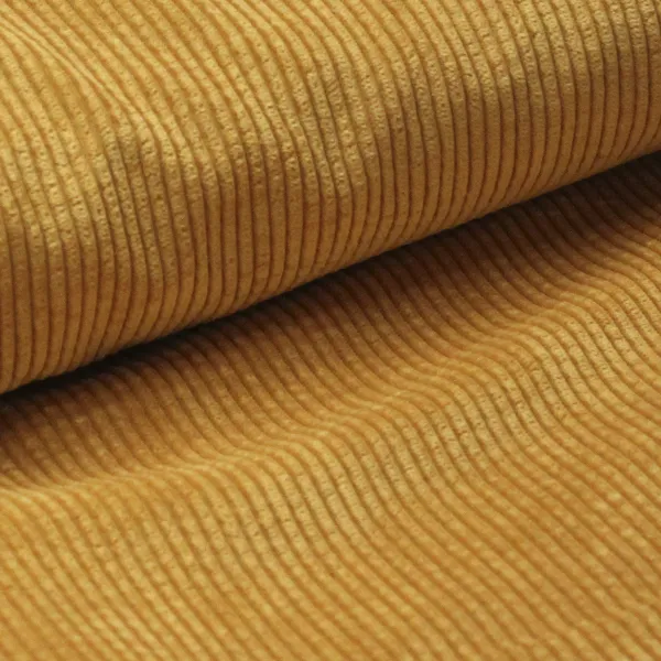 Pana Gruesa Mostaza, Tejido de pana gruesa de 150cm de ancho en color mostaza