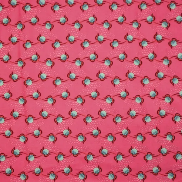 Cheer Cherry, Tela de Anna Maria estampada con cerezas fondo fucsia -colección Made my Day