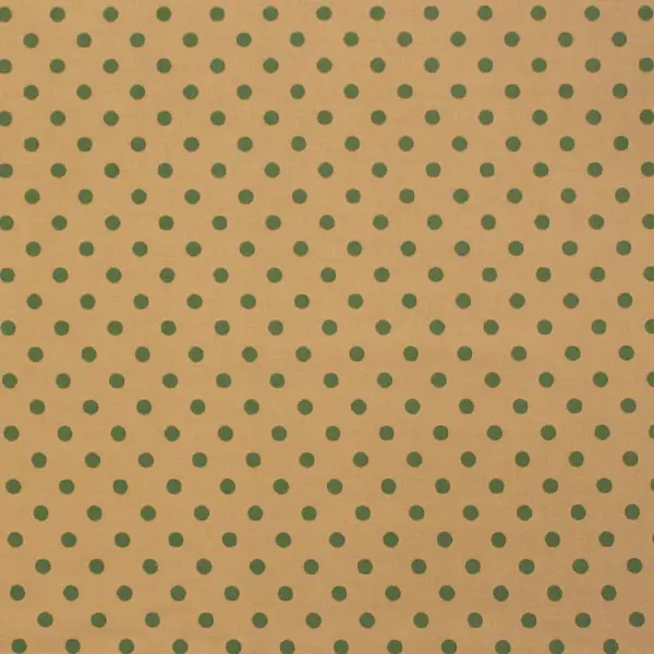 Topos Verdes, tela fondo beige con topos en color verde de Sheryl Johnson - Ref3130