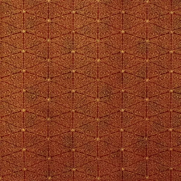 Granate Rombos, Tela granate con rombos dorados. Col. Magical Moments de Stoffabrics