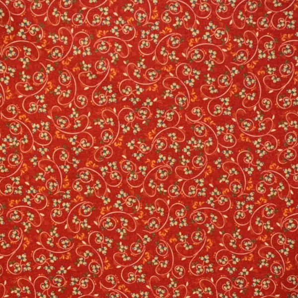 Floral Red, Estampado floreado de la colección Avignon