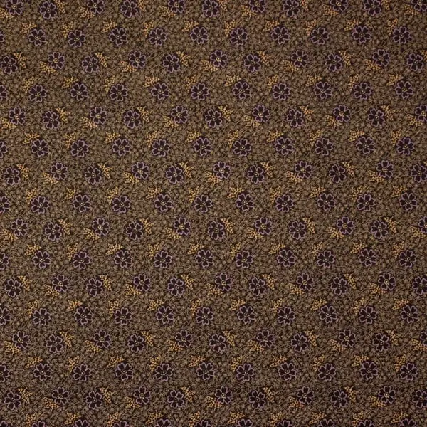 Henderson 20513, Tela de la colección Henderson Street fondo negro con flores en lila