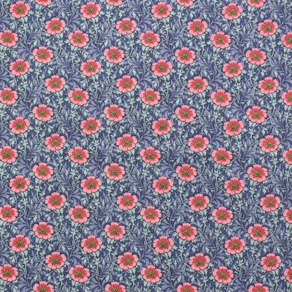 Winterrose Blue, Tela Tilda Winterrose Blue - colección Hibernation - Ref 100522