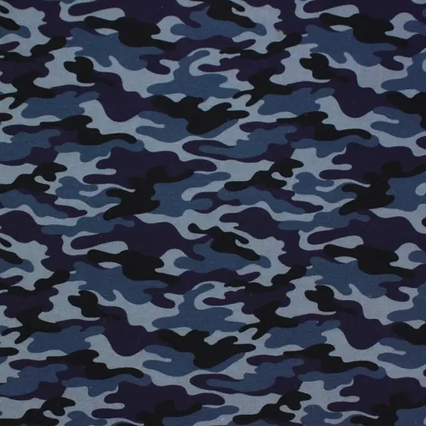 Camuflaje Azul, Estampado de camuflaje en tonos azules
