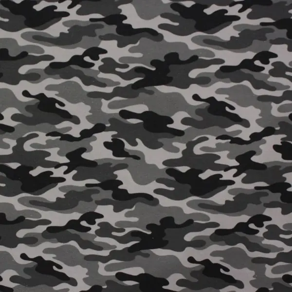 Camuflaje Gris, Estampado de camuflaje en tonos grises