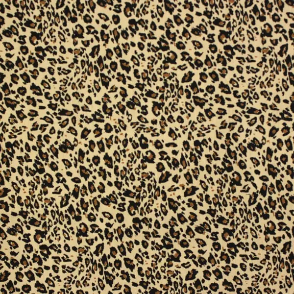 Leopardo, Tela hidrófuga antibacteriana de algodón y estampado de leopardo