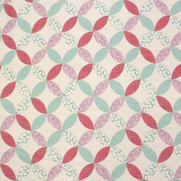 Hippie Molinillos, Tejido viella (algodón grueso) con estampado de hojas o molinillos
