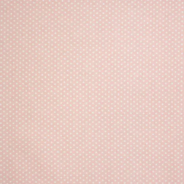 Topos Blancos, Tela rosa con topos blancos. Certificado OEKO-TEX standard 100