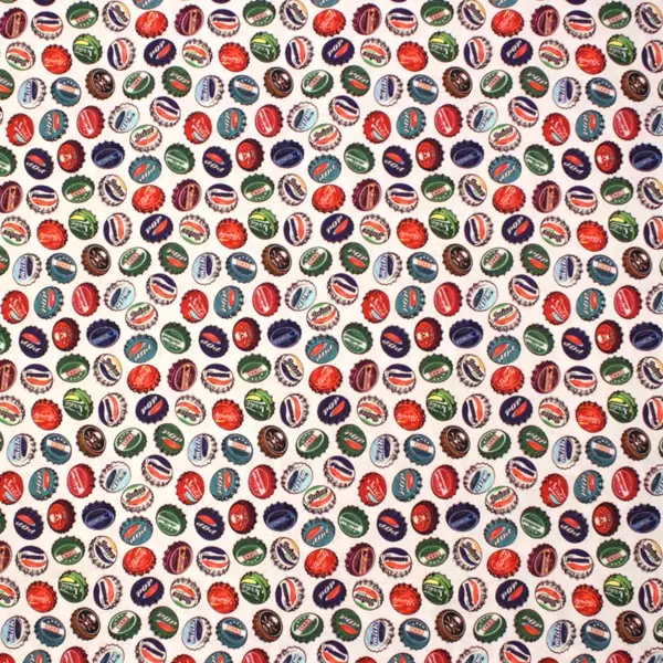 Chapas, Chapas de refresco sobre fondo blanco