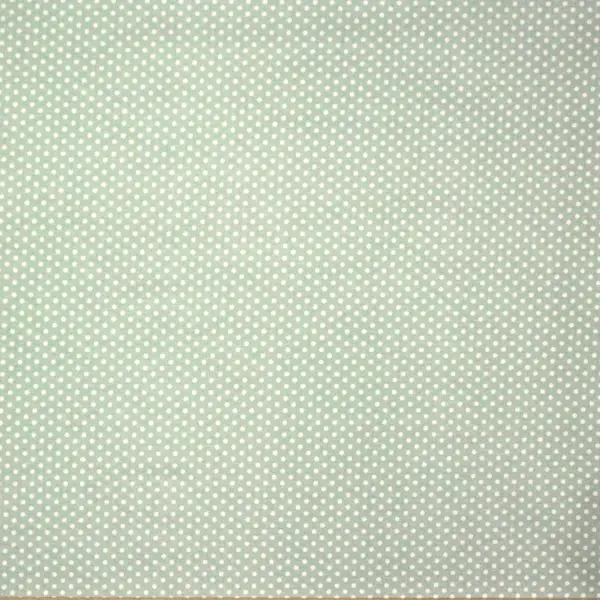 Mint Topo Blanco, Topitos de color blanco sobre fondo verde menta